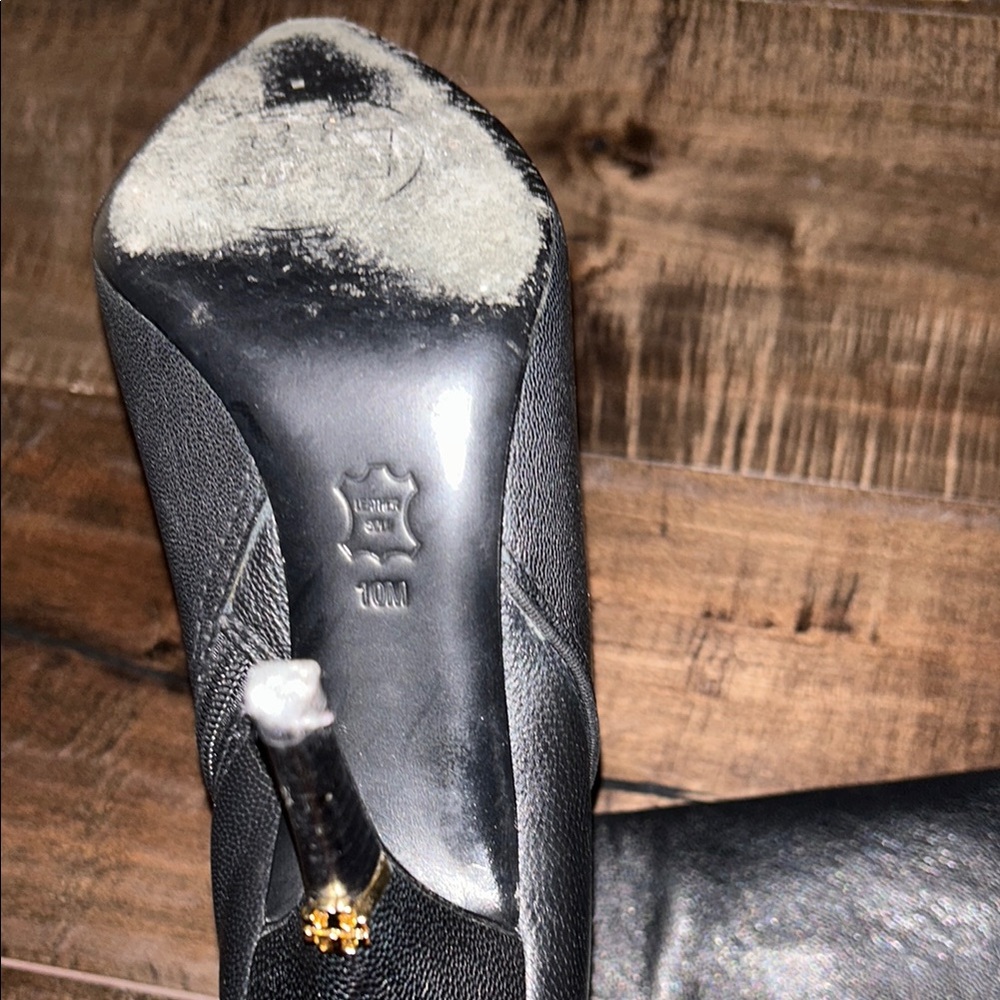 Tory Burch Black Knee-High Boots - Picture 8 of 8